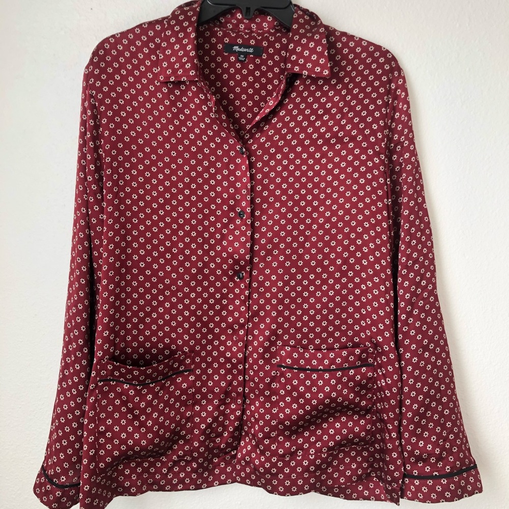 100% silk madewell top